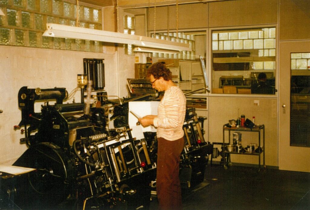 Bild Buchdruckabteilung 1980